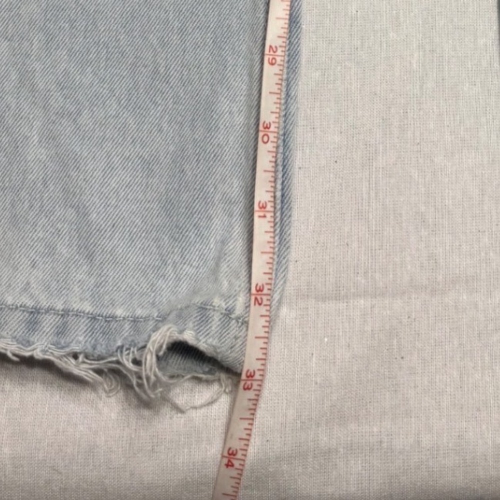 Vervet Los Angeles Light Wash Distressed Wide Leg Jeans V2478 Size 24 - Picture 6 of 6